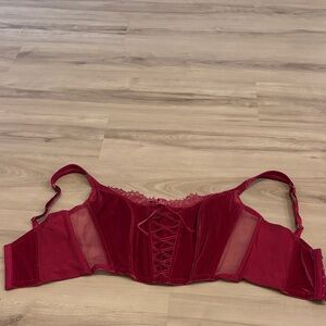 Victoria’s Secret Dream Angle Elegant Purpleish Red Lace-Up Women's Intimate